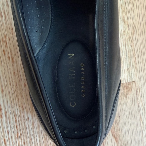 Cole Haan Black Leather Slip-On Loafers - Picture 4 of 4